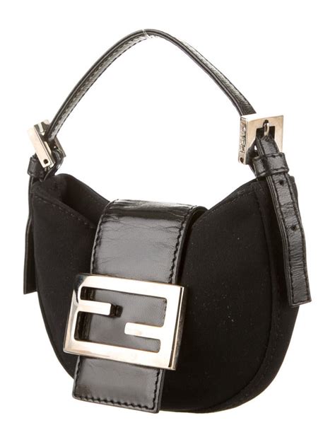 fendi black small croissant bag|fendi mini croissant bag.